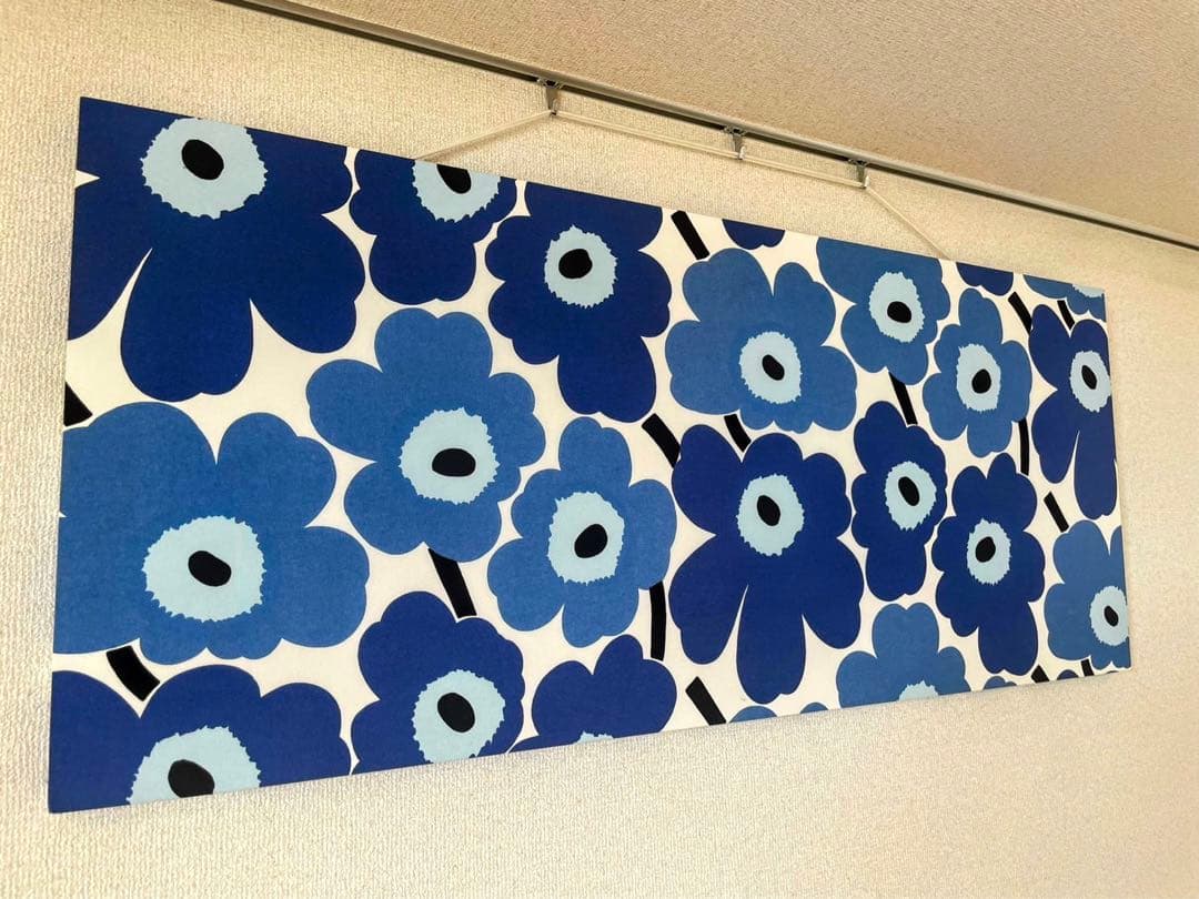 ファブリックパネル マリメッコ　BLUE 1200×500mm