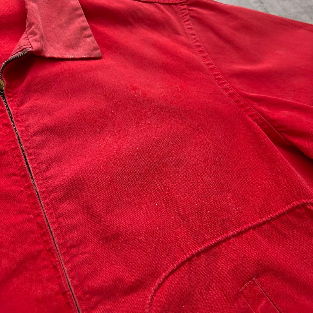 50s USA製 ハリントン ジャケット サンフェード 袋縫い ヴィンテージ