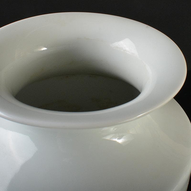 中国　致遠堂製　粉彩　花漢詩文　筒瓶　花瓶　V　R6768F