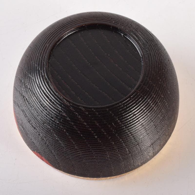 茶道具　玄一作　欅千筋　菊文　寿輪棗　平棗　共箱　V　7104