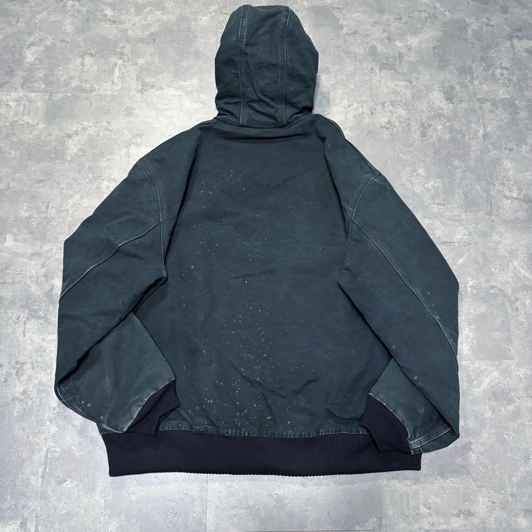 Carhartt アクティブジャケット キルティング ダック地 深緑 2XL