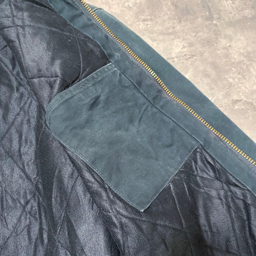 Carhartt アクティブジャケット キルティング ダック地 深緑 2XL