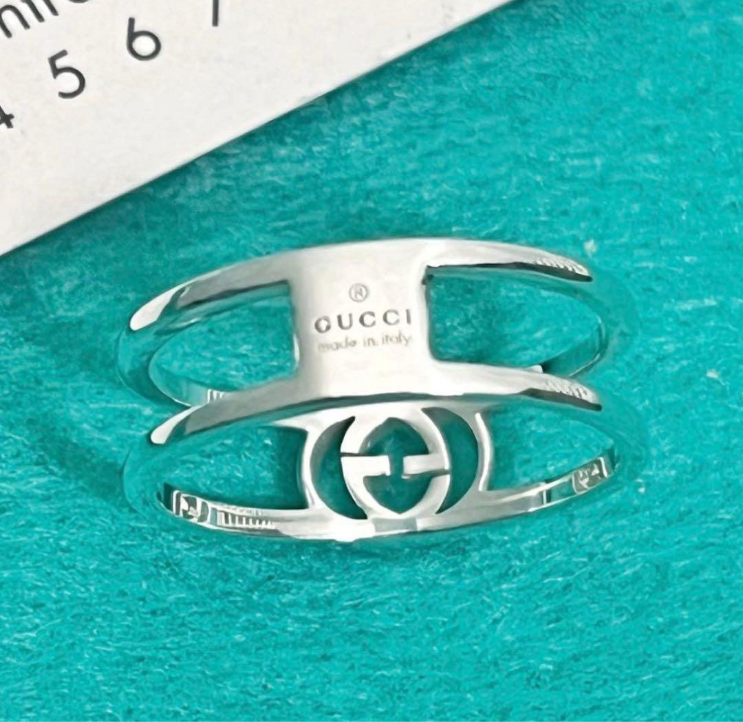 極美品‼️GUCCI 指輪　インターロッキングリング　12号