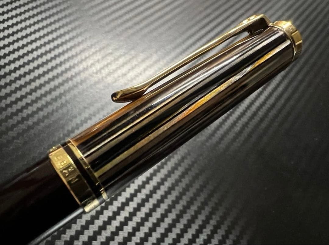 新品 ペリカン スーベレーン K800 茶縞 ボールペン 限定品