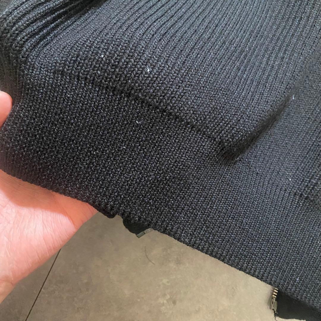 VERSACE COLLECTION ニットレザージップジャケット　ヴェルサーチ