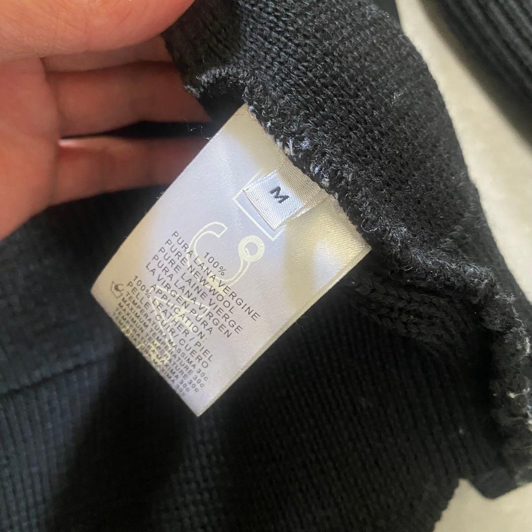 VERSACE COLLECTION ニットレザージップジャケット　ヴェルサーチ