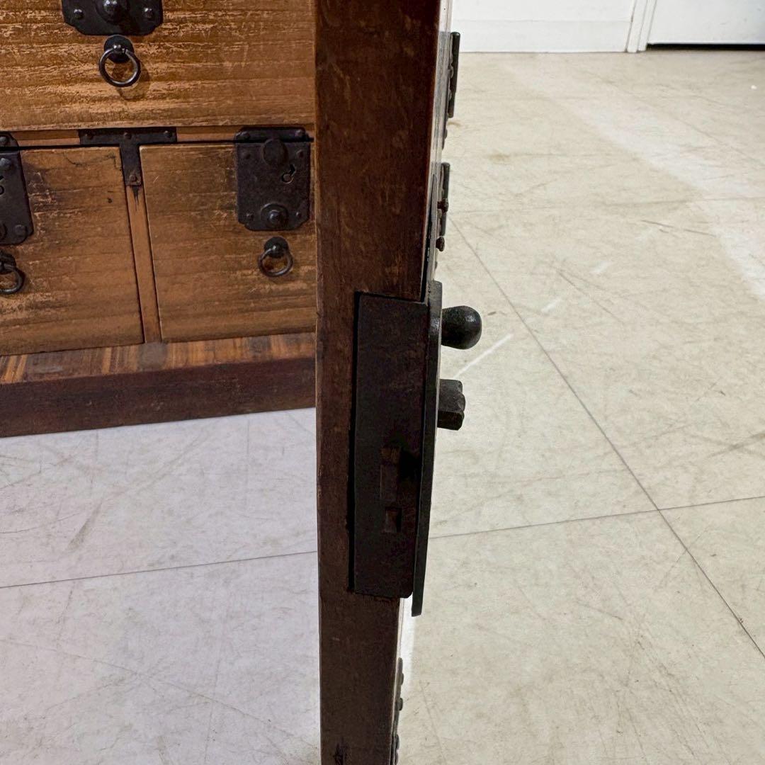 時代もの 船箪笥 船金庫 古民具 箪笥 銭箱 銭函 時代箪笥 小箪笥 時代箱