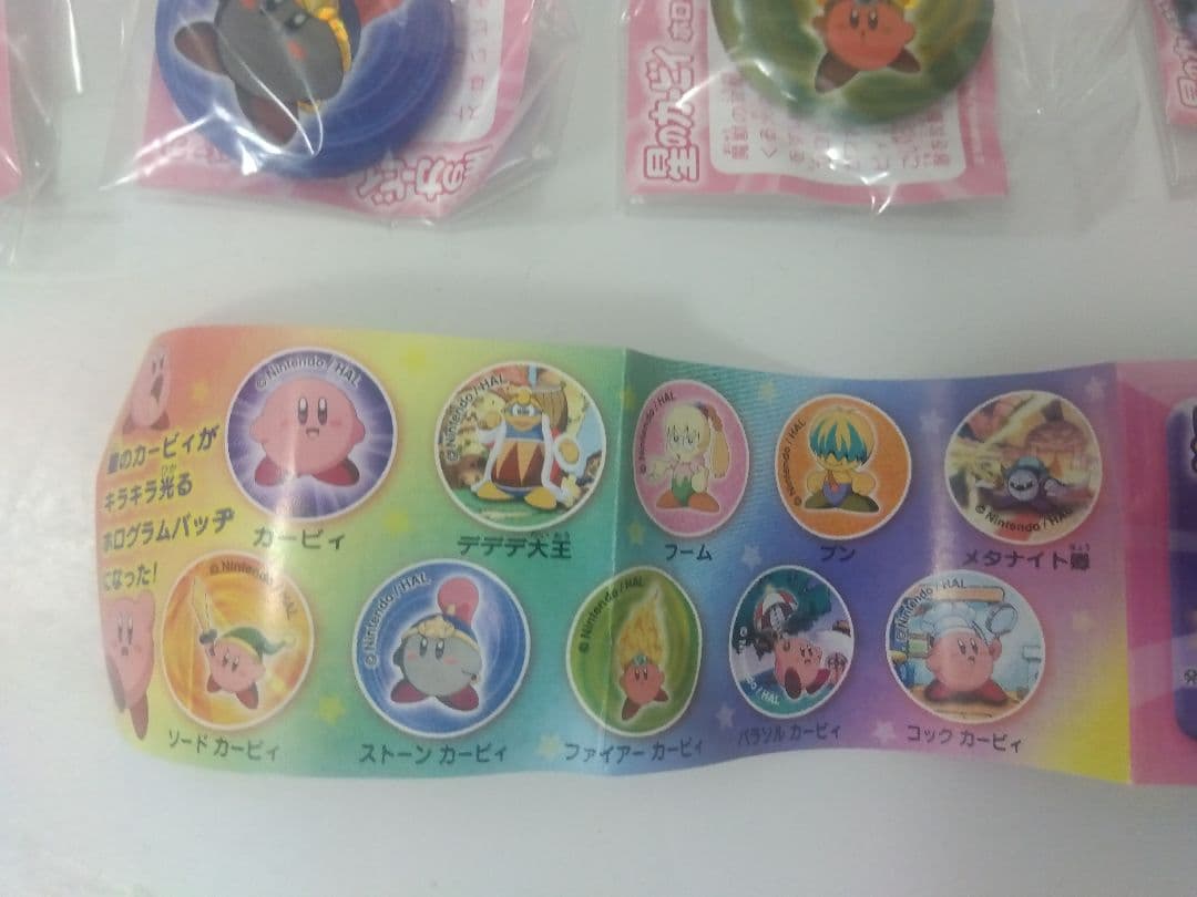 当時物　星のカービィ ホログラムバッヂ　全10種　コンプセット　未開封　アニメ版