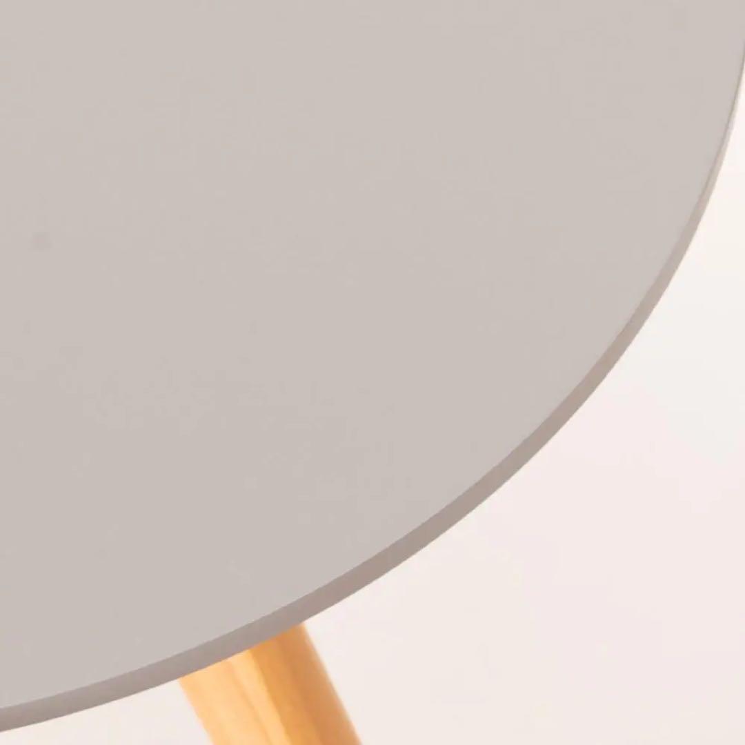 北欧 木製 サイドテーブル グレー ベッド ソファー コーヒー ロー 丸 花台