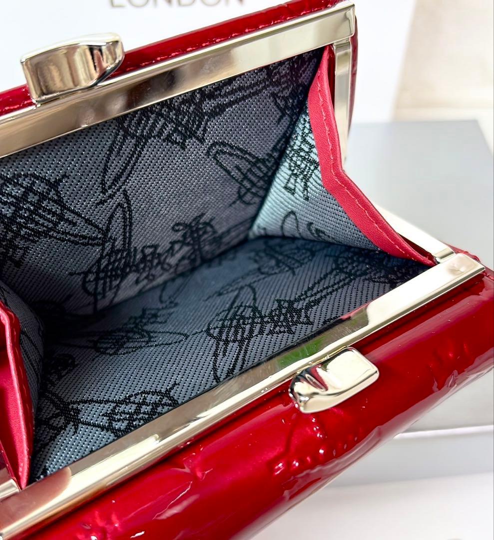 【新作内側に柄付き】Vivienne Westwood 3つ折り財布 エナメル