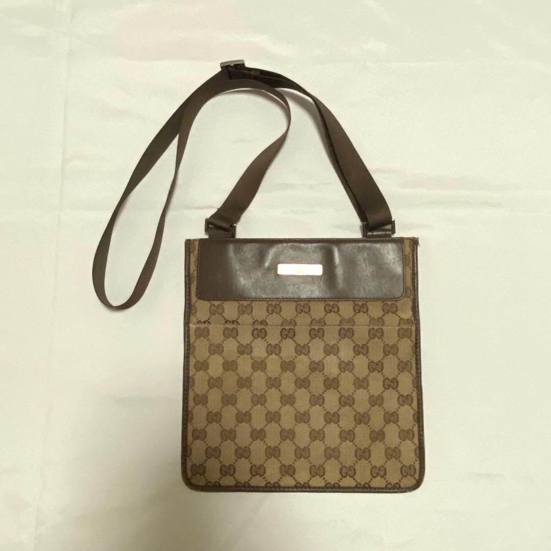 GUCCI グッチ ショルダーバッグ GG柄 ブラウン