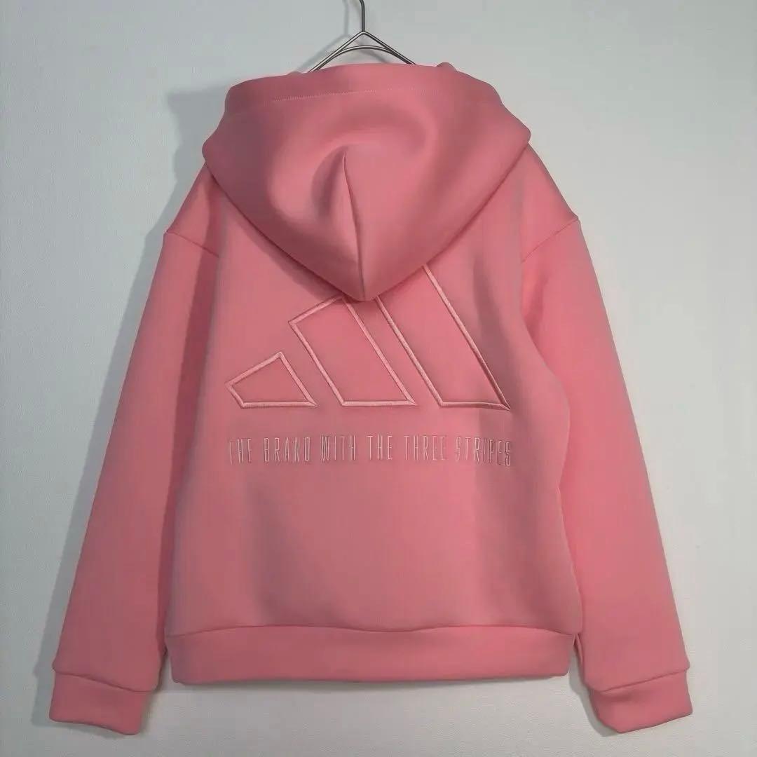 専用さま…未使用　adidas ダンボールニットセットアップ　ピンク フーディー