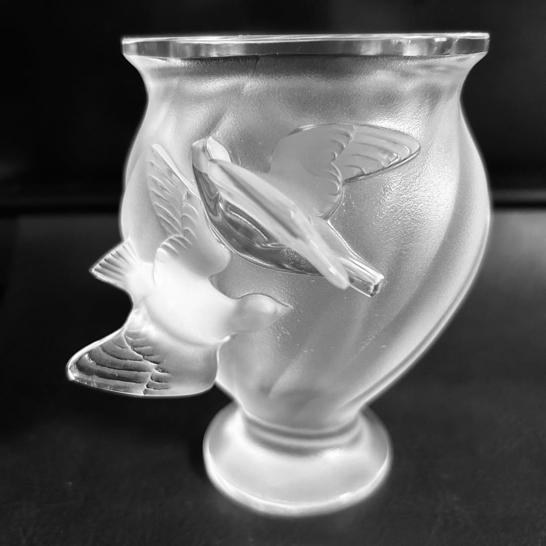 ⭐︎ご成約済み　希少【ロジーヌ】　ルネ・ラリック Lalique 花瓶　レア　美品