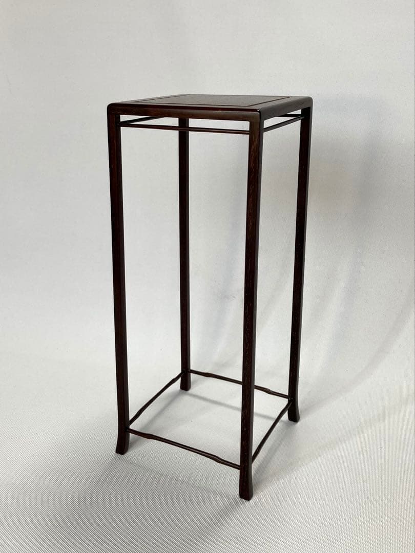 飾り台　小品盆栽台　花台　紫檀　茶華道具　中国美術　レトロ　ミニ　GA2