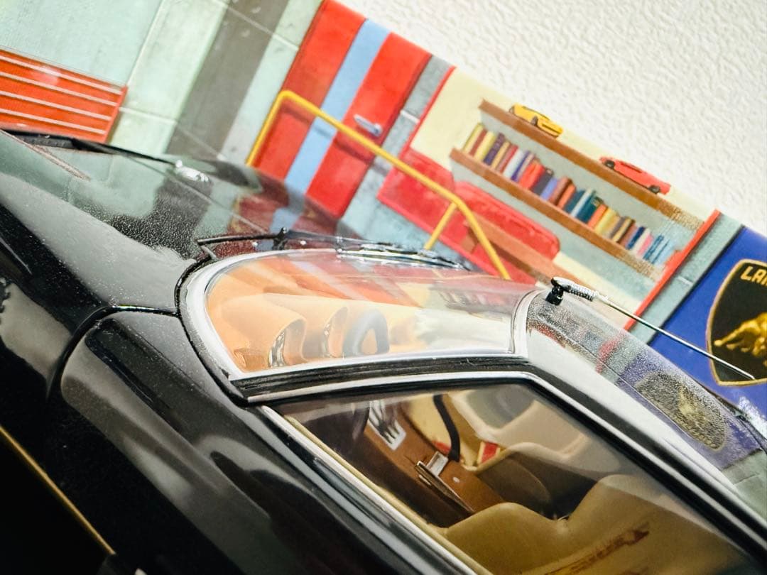京商/Lamborghiniランボルギーニ Jotaイオタ SVR 黒 1/18