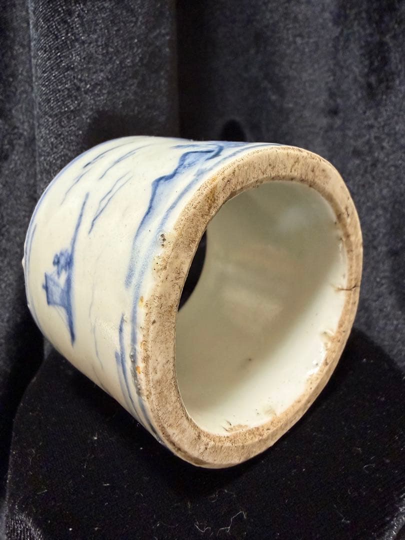 骨董品 陶器アンティーク年代不明直径6.5cm×高さ5cm整理品現状品のみ