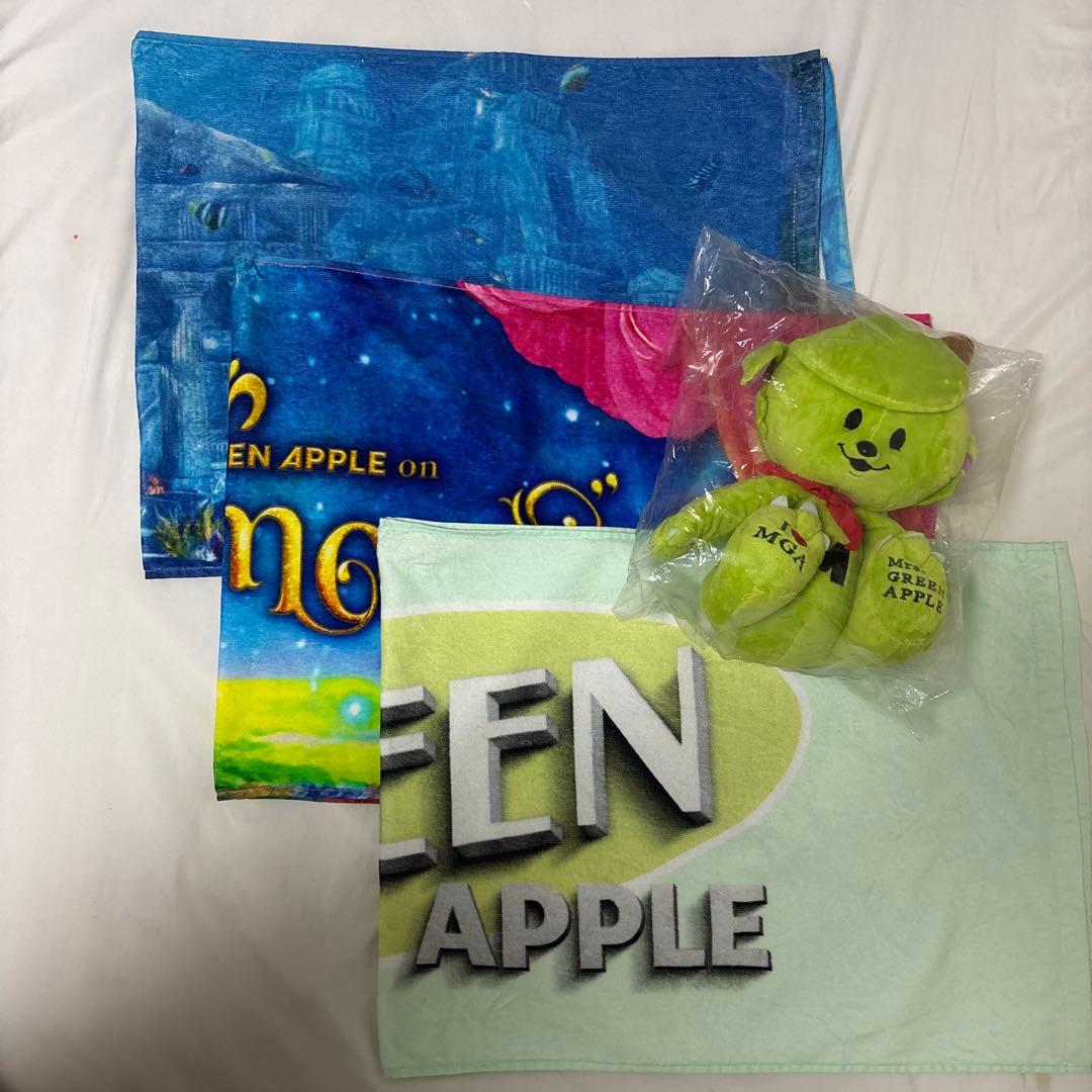 ミセスグリーンアップル 会員限定商品のメメルぬいぐるみとタオル3種