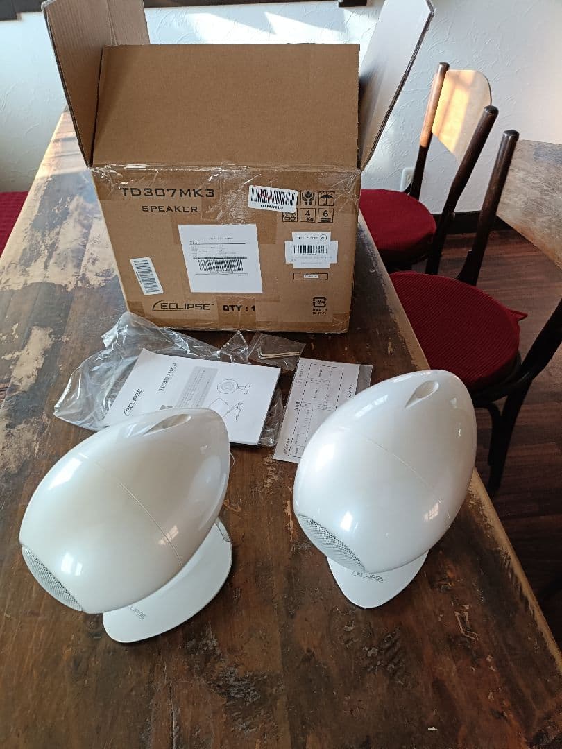 ECLIPSEイクリプスフルレンジスピーカーTD307MK3WH２本