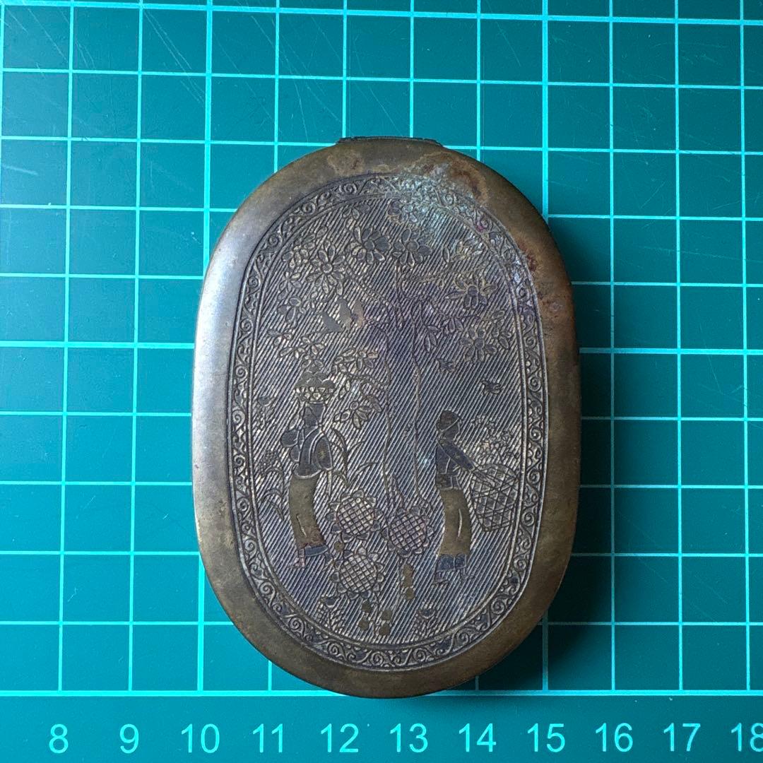 骨董　おしろい　化粧コンパクト　アンティーク　希少　古道具