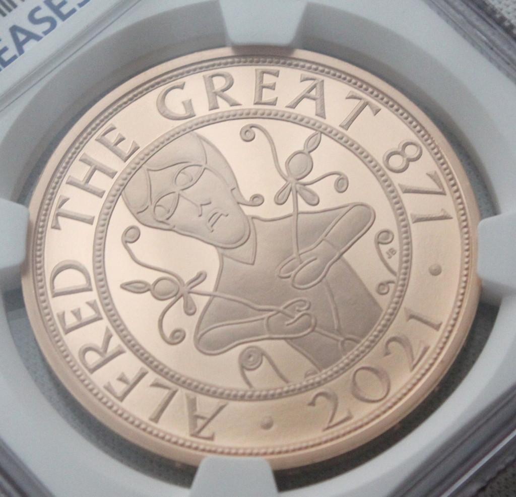 2021年イギリス アルフレッド ザ グレート ￡5 金貨 NGC PF70UC