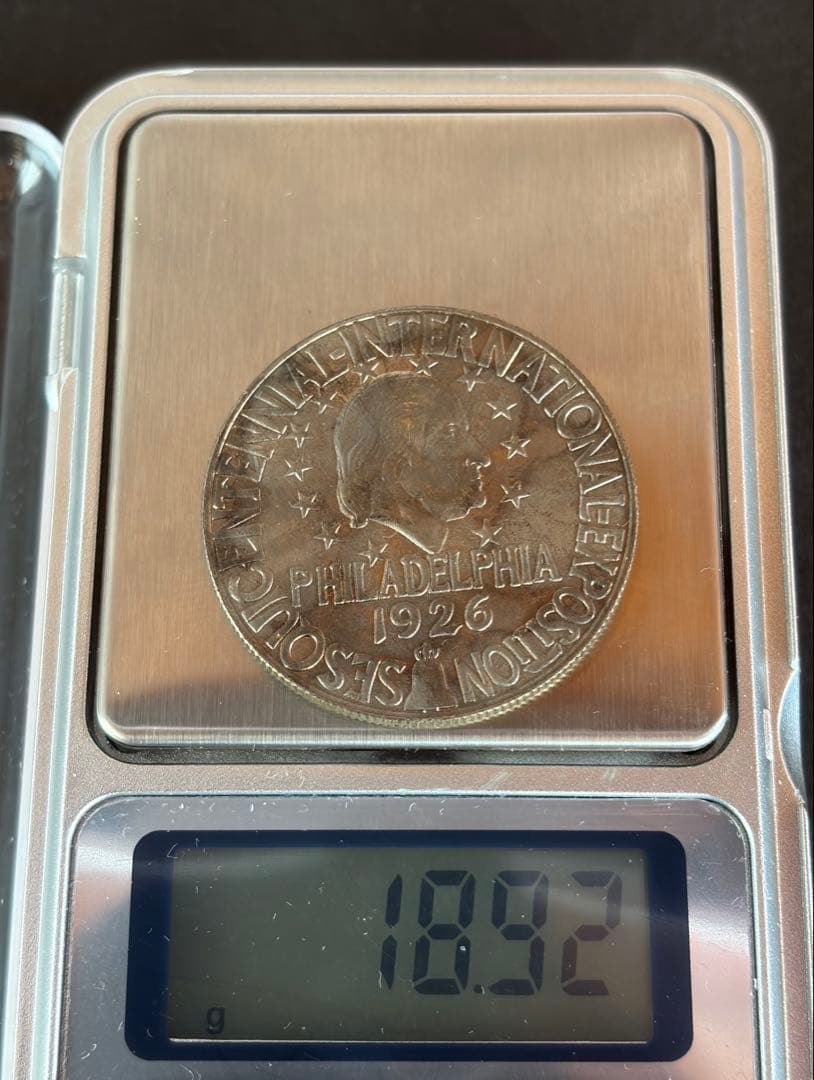1926 国際博覧会記念 銀貨 18.92g 35.21mm 音良◎