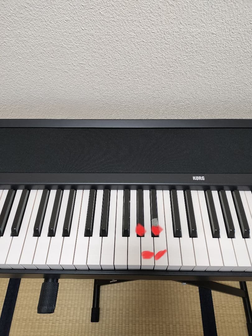 KORG B2 電子ピアノ　折りたたみスタンド付き