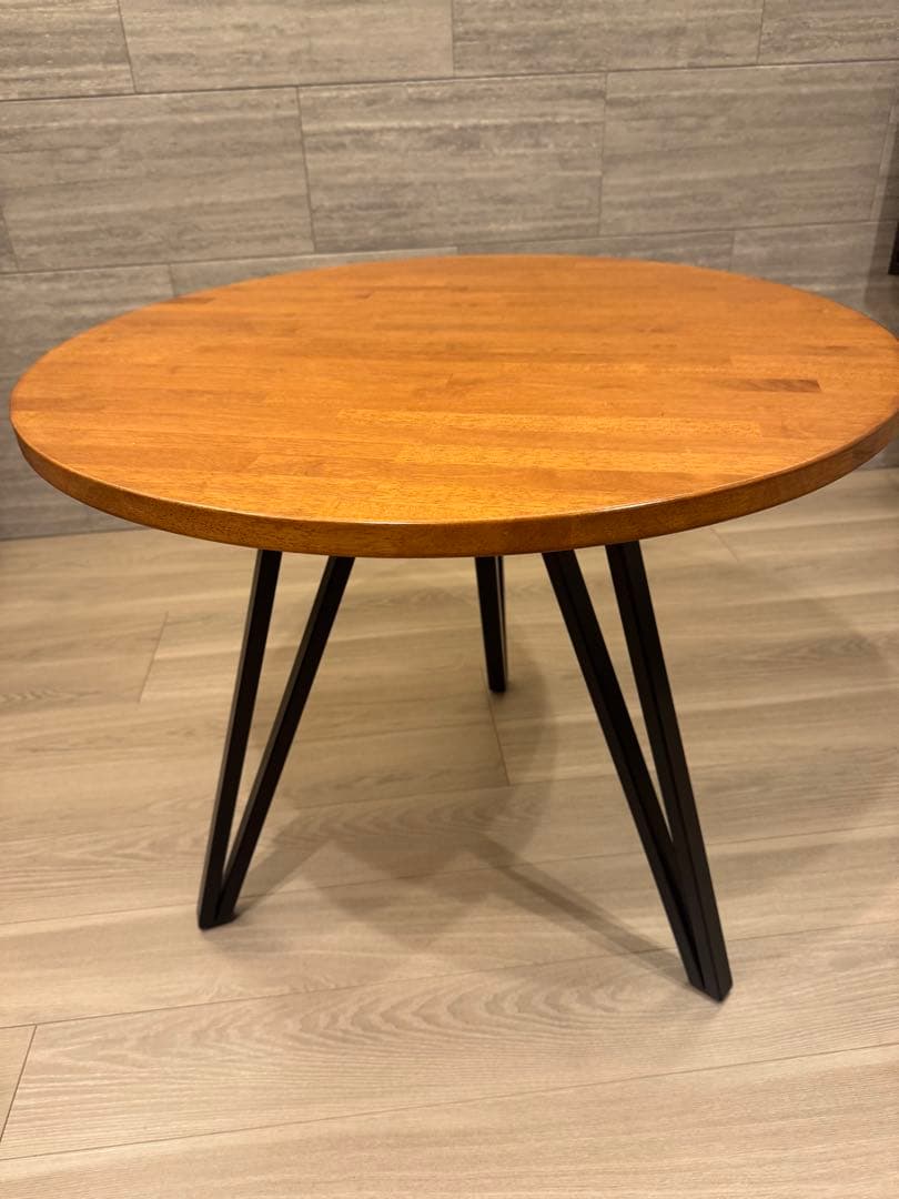 KANADEMONO THE CAFE TABLE 天然木ラウンド φ70-80