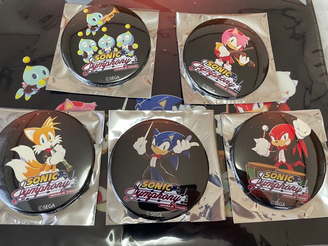 ソニックザヘッジホッグ　ソニックシンフォニー　缶バッジ　全種