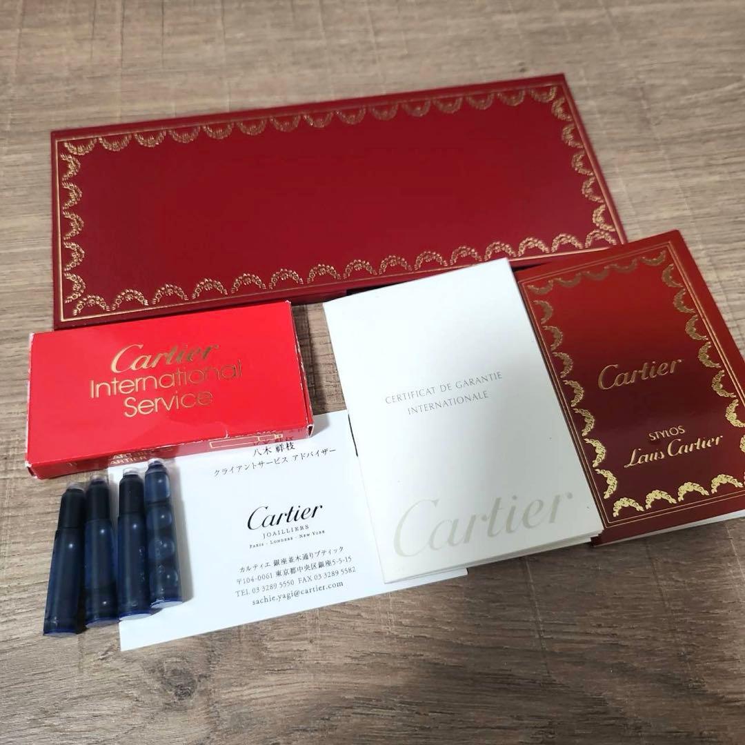 数回使用　カルティエ 万年筆 パシャ ドゥ カルティエ ディアボロ K18