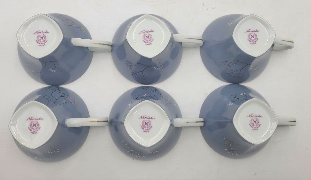 オールドノリタケ　カップ&ソーサー6客　金彩　1954～1966年製