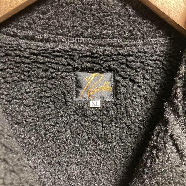 XLサイズ！Needles フェイクレザースタンドボアジャケット