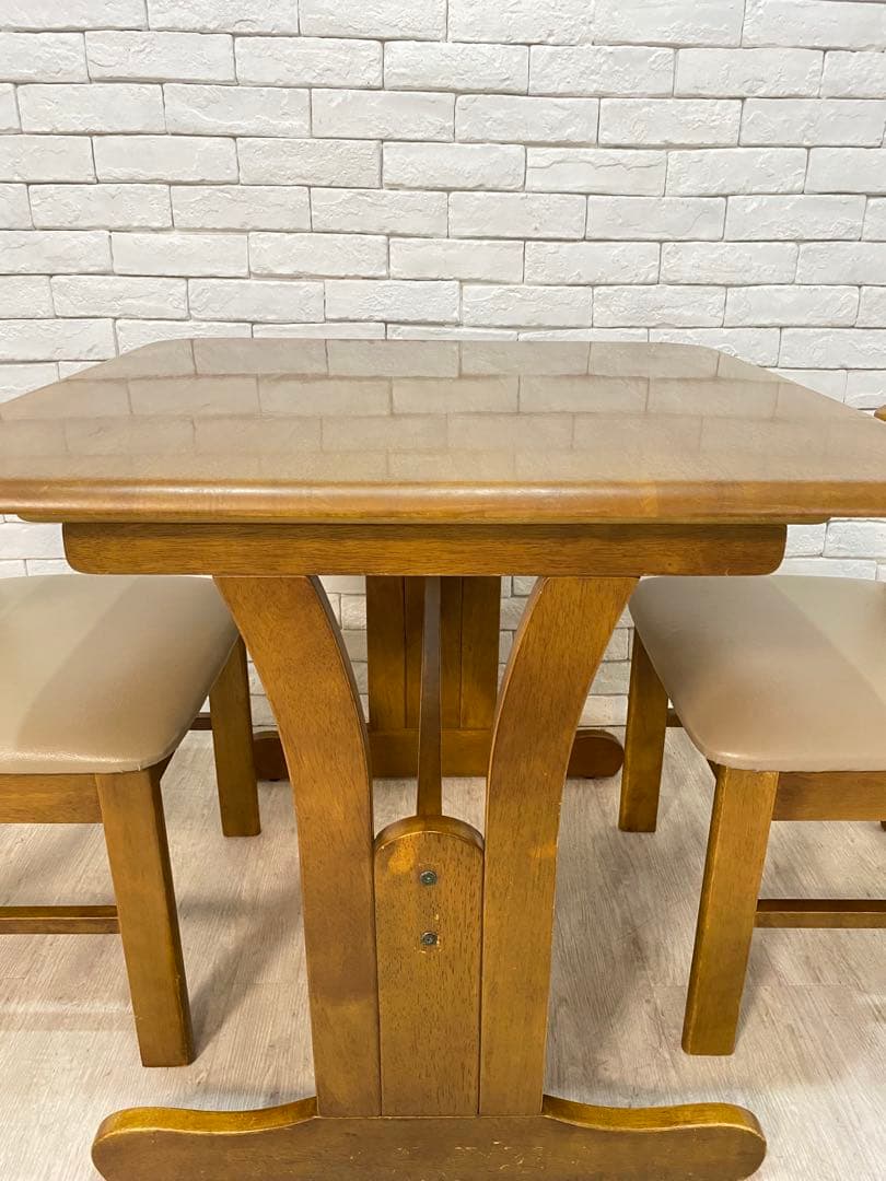 【東京都23区配送無料】ビンテージ　ダイニングテーブル　チェア　セット　机　椅子