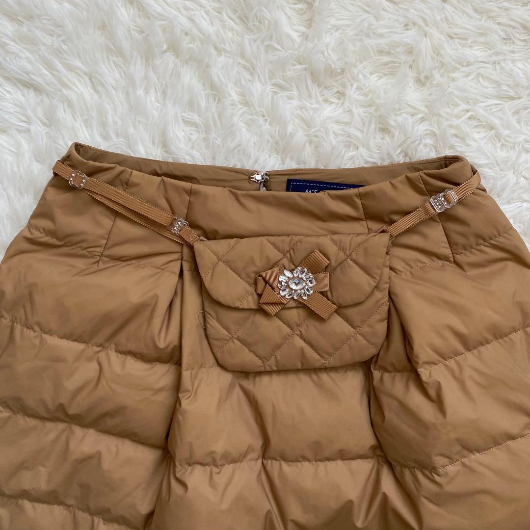 エムズグレイシー キルティングスカート　ポシェット　大きいサイズ　ビジュー