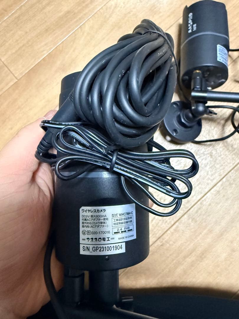 MASPRO ワイヤレスカメラ 2台セット モニター付き