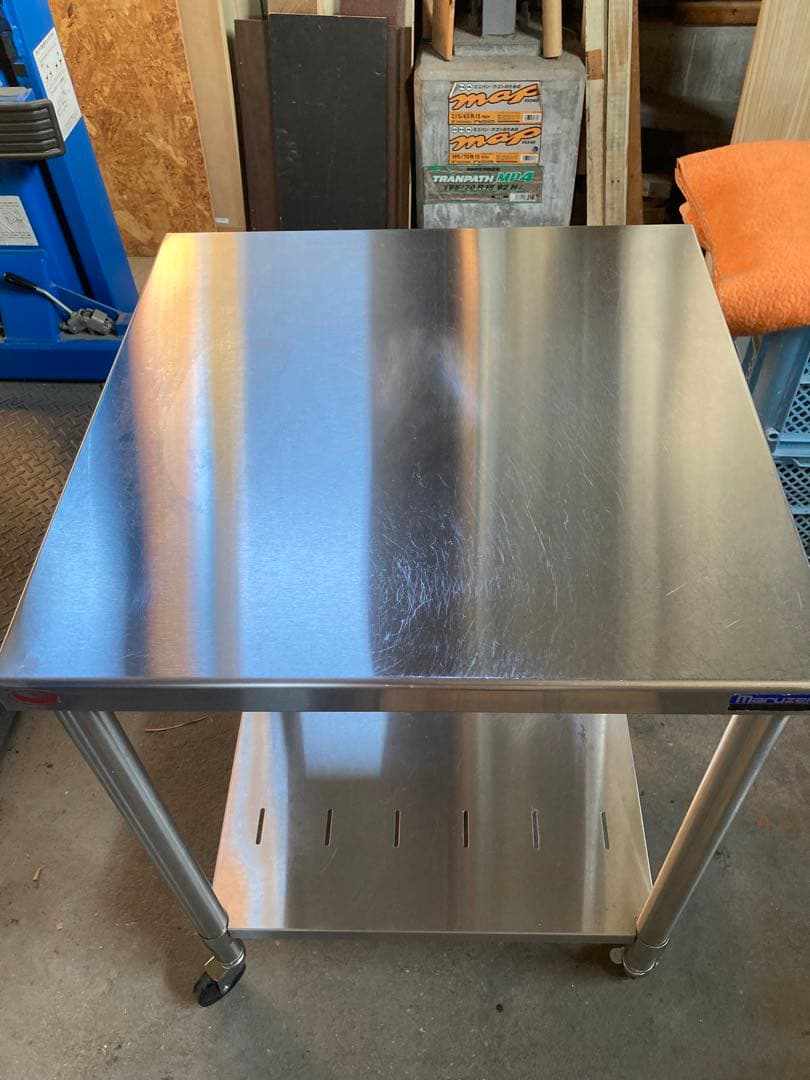Maruzen ステンレス作業台 B キャスター付き