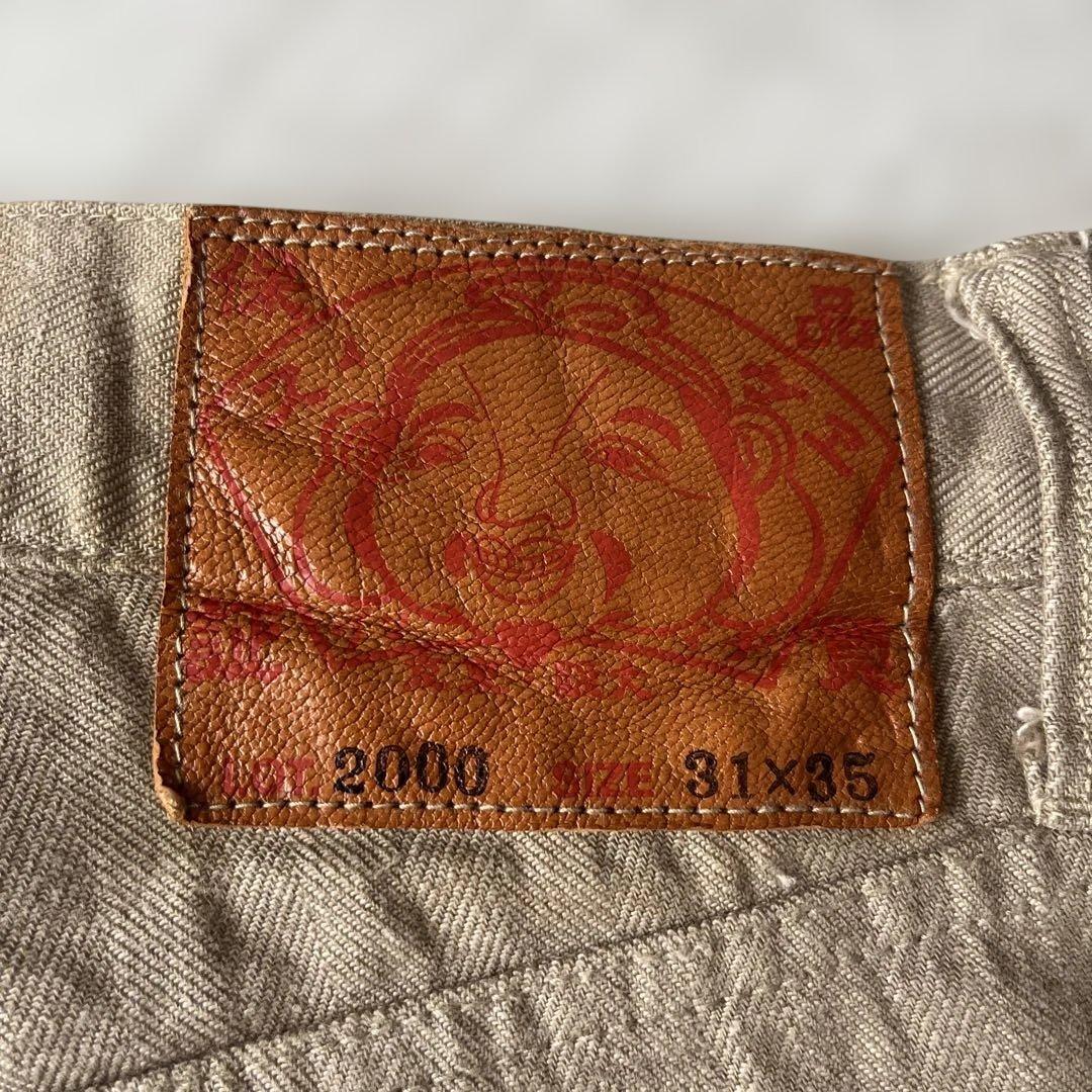 EVISU エヴィス パンツ ベージュ 31×35 2000