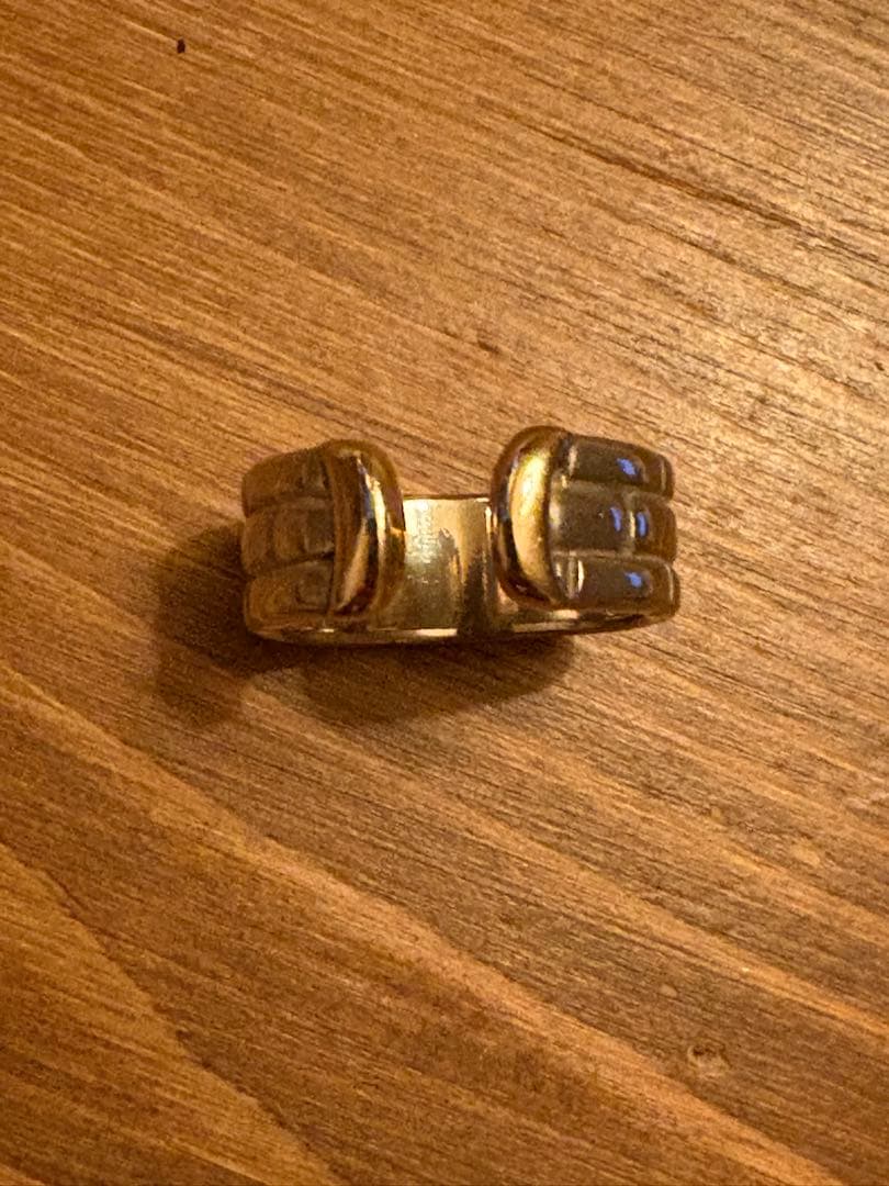 ete K10金 銀 コンビネーションリング 11号 エテ silver 925