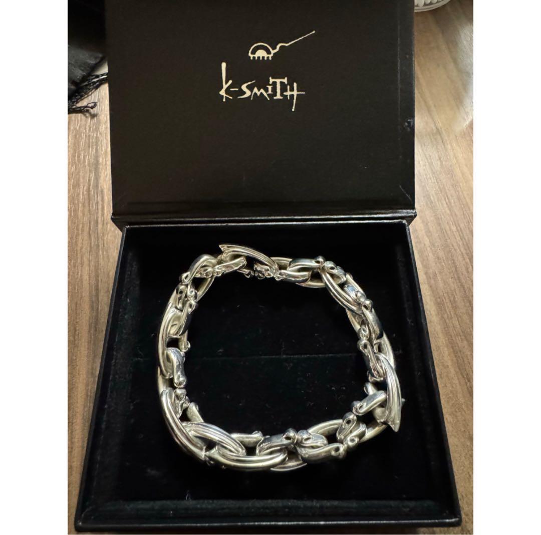 K-SMITH シルバーチェーンブレスレット KI-351-18pc