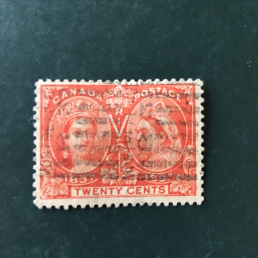 カナダ 1897 Diamond Jubilee 20c 使用済1種