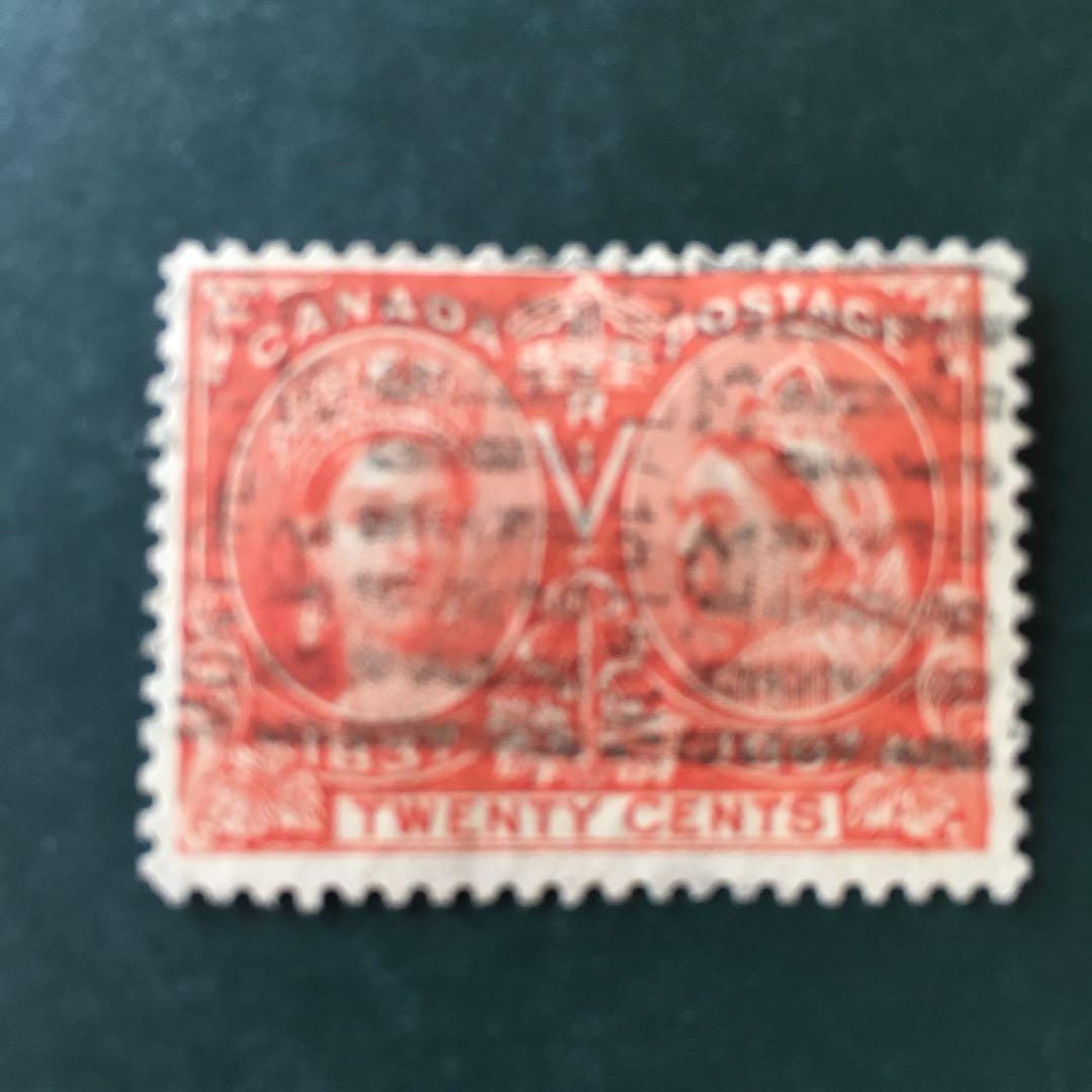 カナダ 1897 Diamond Jubilee 20c 使用済1種