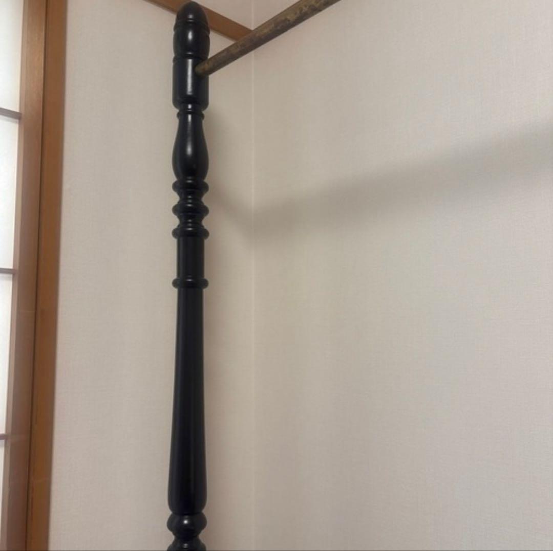 クラシックスタイル 木製衣桁 ブラック