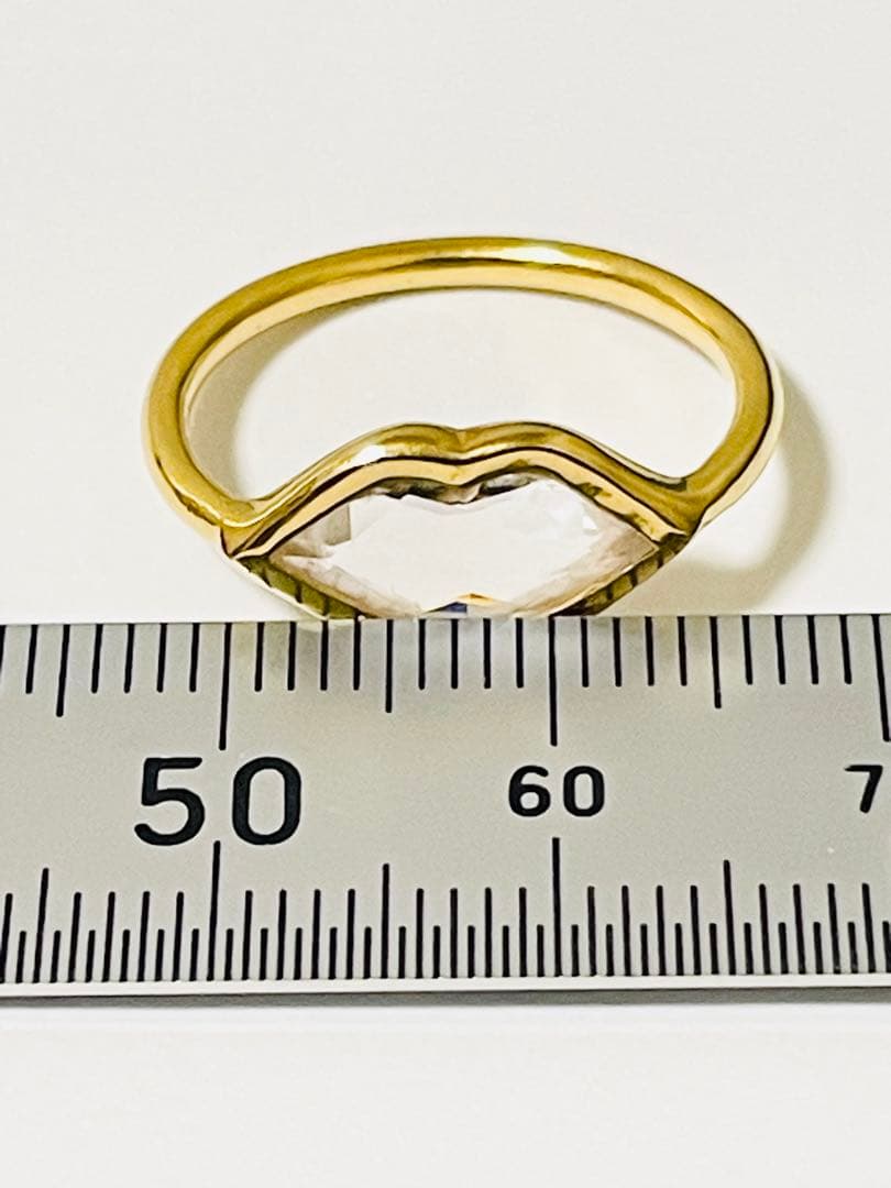 K18イエローゴールド モルガナイト リップリング