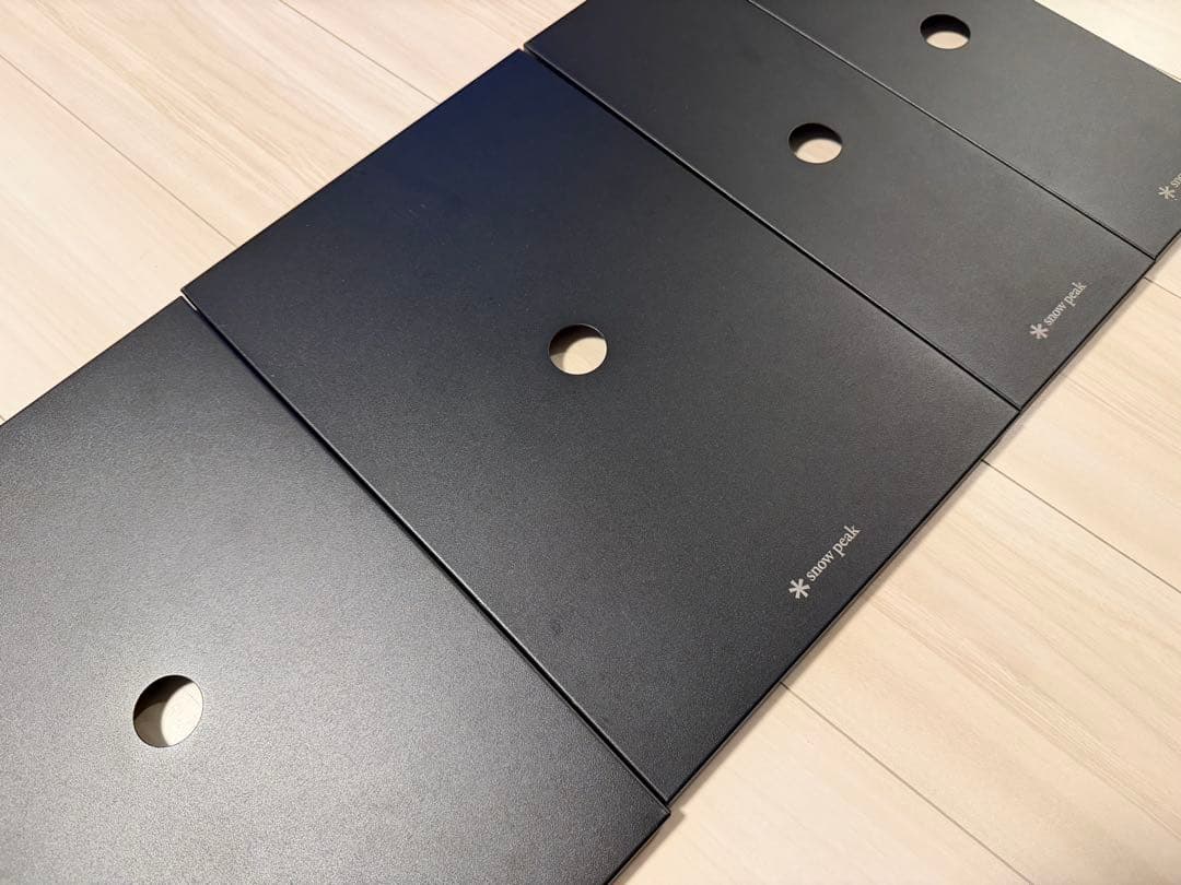 スノーピーク　ステンレストレー1ユニット×2ハーフユニット×2 ブラック