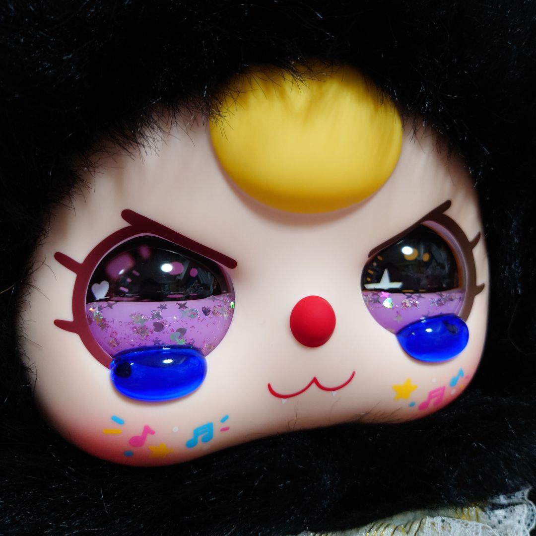 【最終値下げ！】　BabyThree　800%　黒猫　パープル　ジュレ目