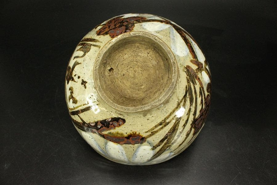 古美術 乾山 鉄絵 菓子鉢 仕服付 茶道具伝来(ZE590)