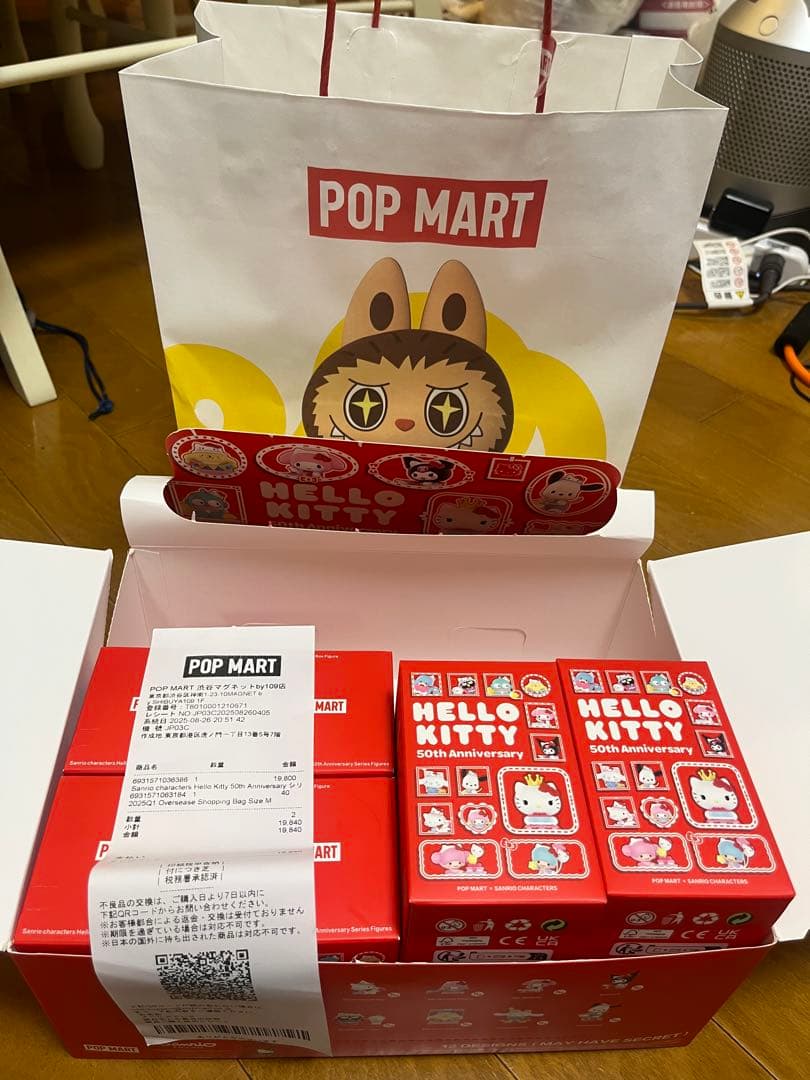 POP MART HELLO KITTY 50周年記念8個セット