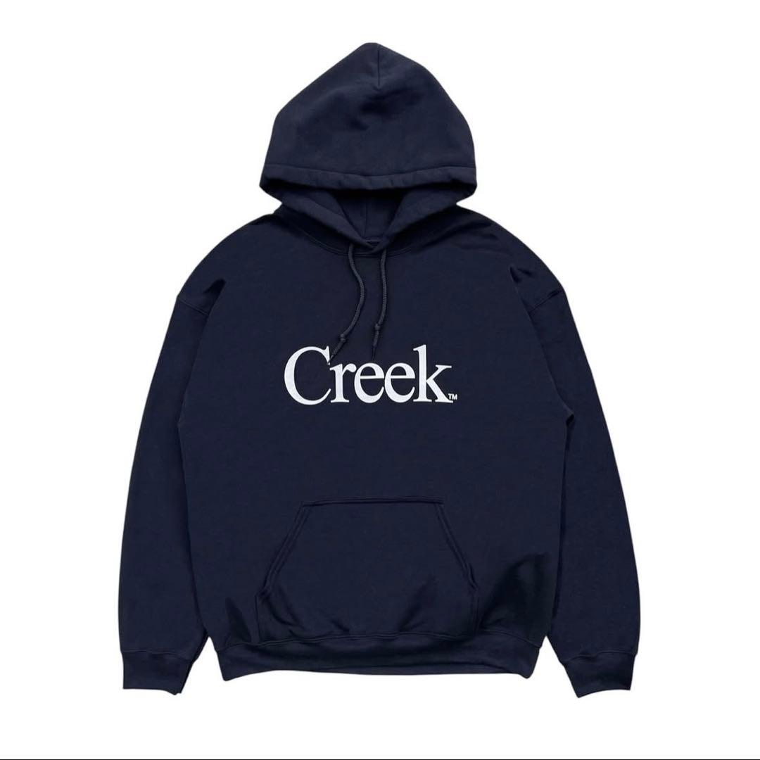 Creek フード付きパーカー XL ネイビー 商品はこれ以上値引きできません
