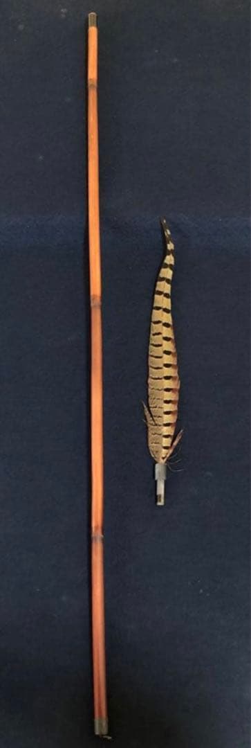 ️《R》掛け軸用 羽箒 雉 木箱 元箱　260107か5