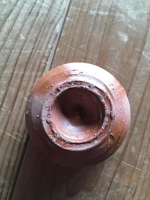 人間国宝 藤原雄 ぐい呑 備前焼 酒器 中古 古物 骨董 19.02.27-1.