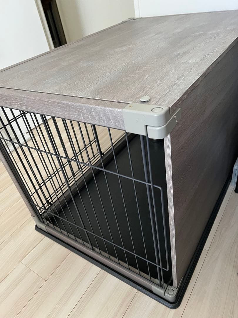 犬用木目調ケージ